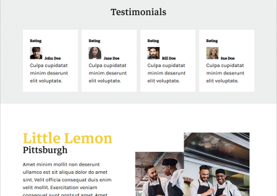 Example: Testimonials